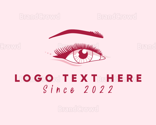 Female Beauty Eyelash Logo