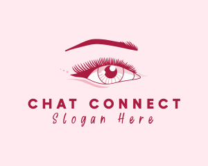 Female Beauty Eyelash Logo