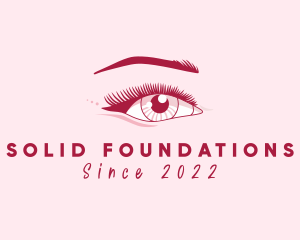 Cosmetic Surgery - Female Beauty Eyelash logo design