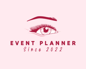 Perm - Female Beauty Eyelash logo design