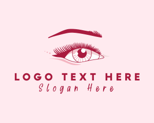 Female Beauty Eyelash Logo