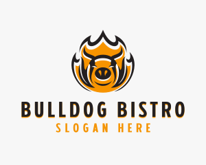 Pork BBQ Grill  logo design