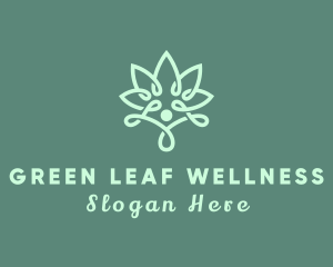 Cbd - Wellness Flower Spa logo design