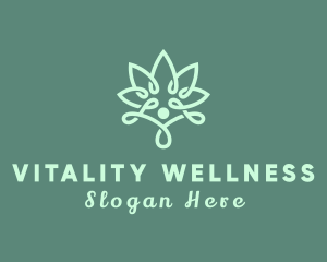 Wellness - Wellness Flower Spa logo design