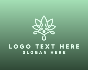 Drug - Wellness Flower Spa logo design