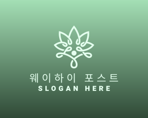 Wellness Flower Spa logo design