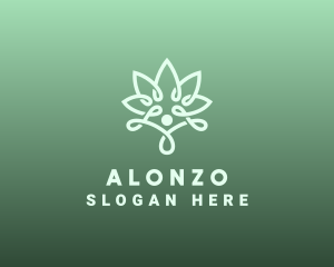 Wellness Flower Spa logo design