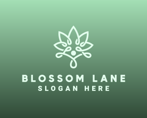 Wellness Flower Spa logo design