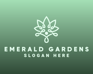 Wellness Flower Spa logo design