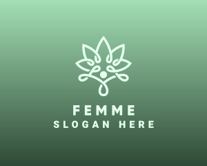 Wellness Flower Spa logo design