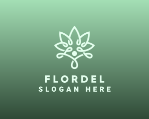 Wellness Flower Spa logo design