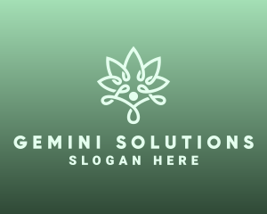 Wellness Flower Spa logo design