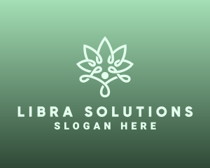 Wellness Flower Spa logo design