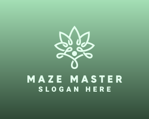 Wellness Flower Spa logo design