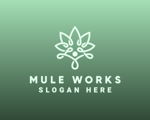 Wellness Flower Spa logo design