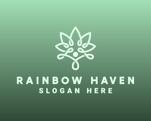 Wellness Flower Spa logo design