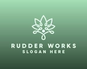 Wellness Flower Spa logo design