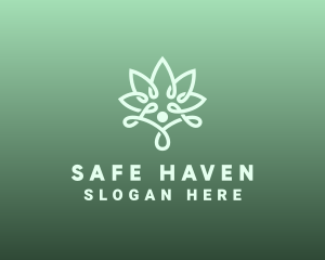 Wellness Flower Spa logo design