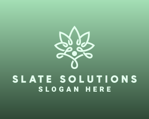 Wellness Flower Spa logo design