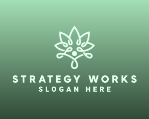 Wellness Flower Spa logo design