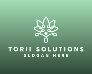 Wellness Flower Spa logo design