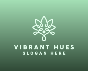 Wellness Flower Spa logo design