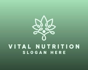 Wellness Flower Spa logo design