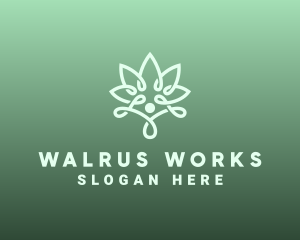 Wellness Flower Spa logo design