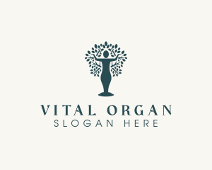 Organic Human Tree logo design