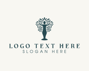 Environmental - Organic Human Tree logo design