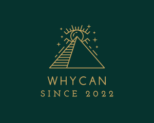 Mystic - Occult Eye Pyramid logo design