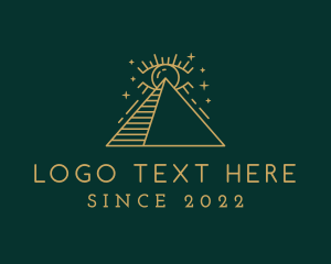 Pyramid - Occult Eye Pyramid logo design