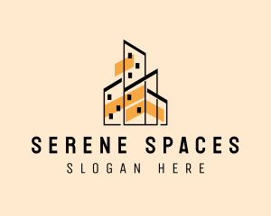 Apartment Building Realty logo design