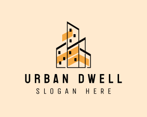 Apartment Building Realty logo design