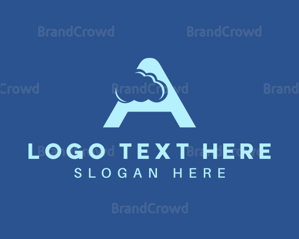Digital Cloud Letter A Logo