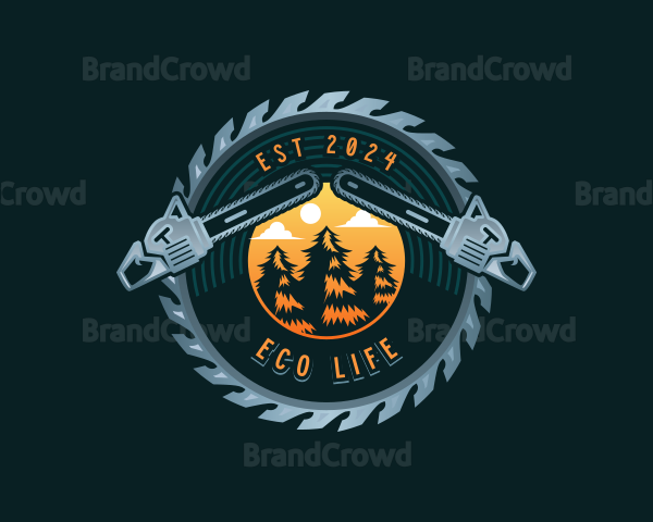 Chainsaw Logging Joinery Logo