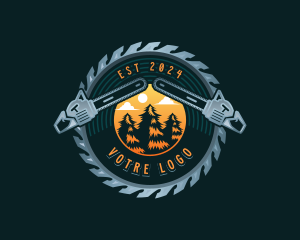 Chainsaw Logging Joinery Logo