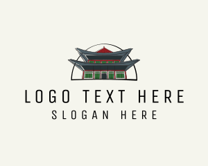 Oriental - Korea Royal Palace logo design