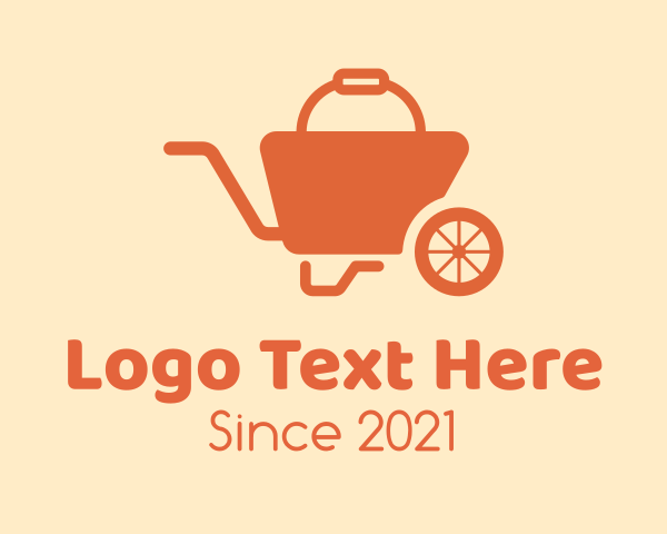 Fix - Orange Garden Wheelbarrow logo design