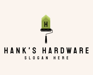 Paint Roller Hardware logo design