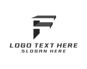 Letter F - Industrial Construction Logistics Letter F logo design