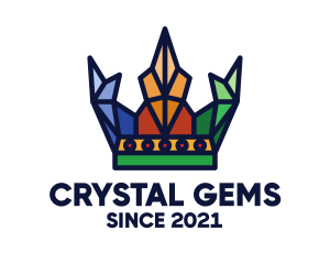 Colorful Royal Crystal  logo design