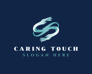 Caregiver - Hands Charity Support logo design