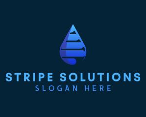 Mineral Water Droplet logo design