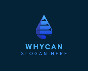 Pipe - Mineral Water Droplet logo design
