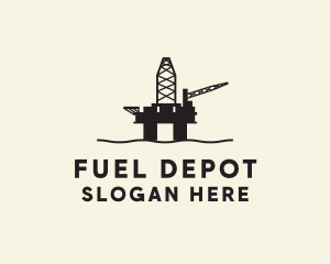 Petrol - Oil Rig Petroleum logo design