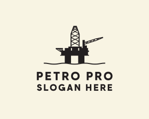 Petroleum - Oil Rig Petroleum logo design