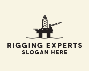 Oil Rig Petroleum logo design