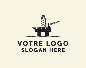 Oil Rig Petroleum logo design