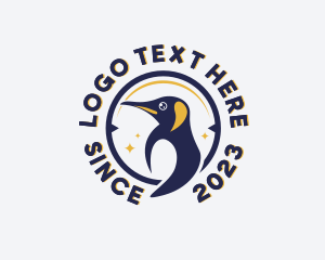 Antarctic - Arctic Penguin Bird logo design